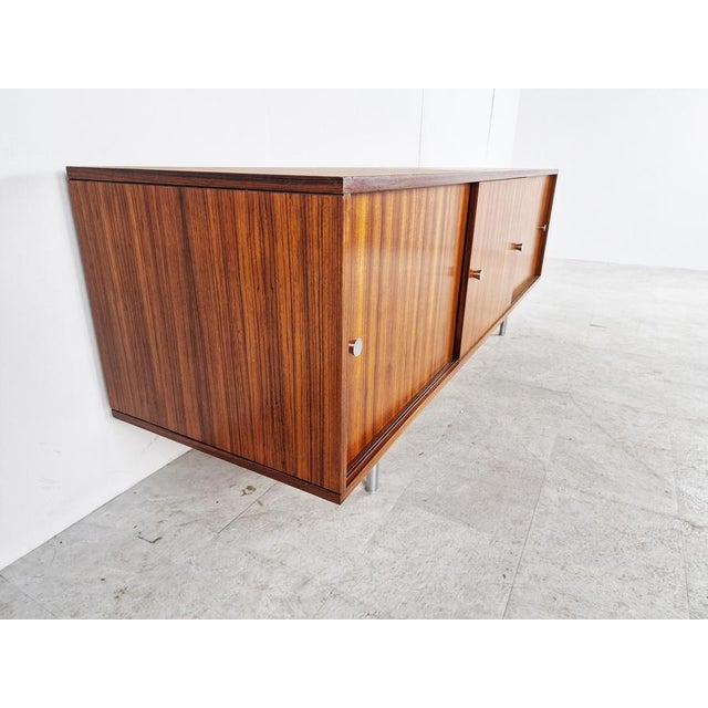 Wood Vintage Sideboard by Alfred Hendrickx, 1960s For Sale - Image 7 of 11
