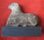 19th Century 19th Century American Folk Art Carved Stone Lamb Sculpture For Sale - Image 5 of 11