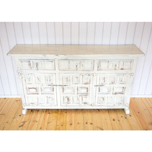 Vintage Spanish Sideboard in Oak, 1920s For Sale - Image 15 of 18