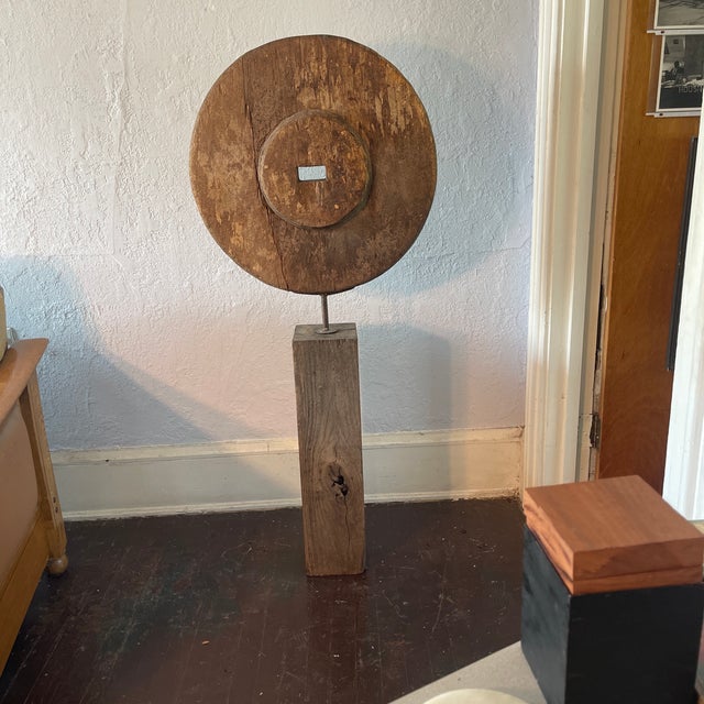 Mid century modern, unsigned, large scale brutalist floor sculpture, early LA studio attributed to Noah Purifoy...