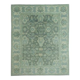 Turkish Oushak Antique Look Rug 12'3" x 14'10" #20078 For Sale