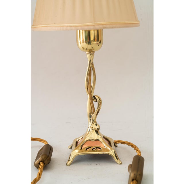 Polished and stove enameled The fabric shades are repalced ( new ) European Plug (up to 250V).The wiring of this item may...