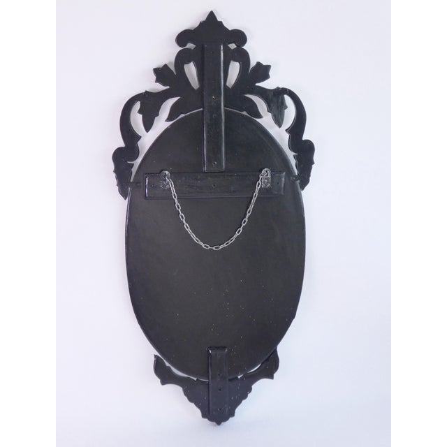 Large Vintage Italian Wall Mirror, 1950s For Sale - Image 4 of 10