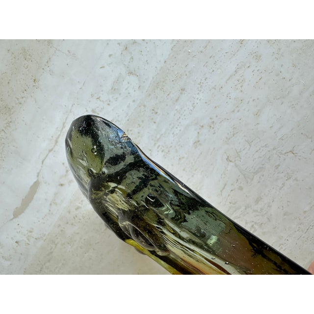 Erik Hoglund for Kosta Boda Attributed Glass Face Mask Sculpture For Sale In San Diego - Image 6 of 7