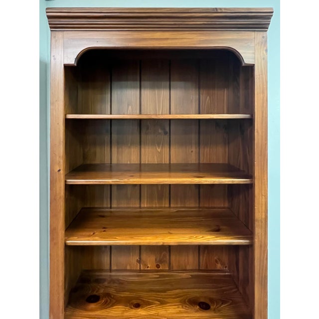 Ethan Allen Ethan Allen Country Craftsman Pine Bookcase For Sale - Image 4 of 9