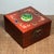 Vintage Rosewood Jewelry Box With Mother of Pearl & Jade Inlay | Chinoiserie Trinket Box For Sale In Los Angeles - Image 6 of 9