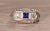 Contemporary The Kangaroo Island: Antique Platinum Filigree Ring set with Sapphire and Diamonds For Sale - Image 3 of 10