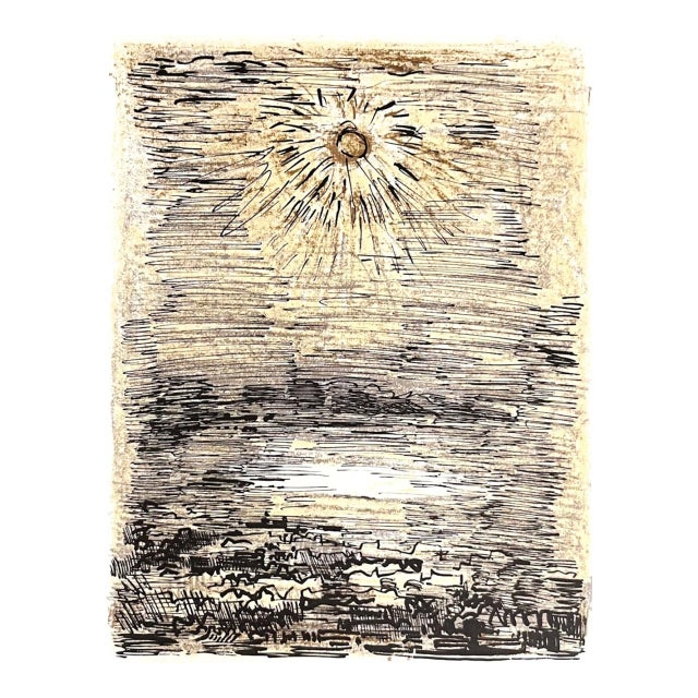 Andre Cottavoz Original Lithograph L’Exile-D’Helene V2-9 Mourlot 1969 For Sale