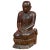 18th Century Thai Hand Carved Lacquered Wood Sculpture of a Seated Monk For Sale - Image 13 of 13