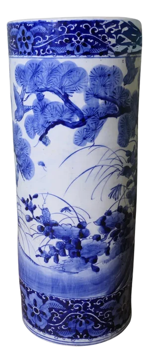 Large Willow Pattern Floor Vase, 1960