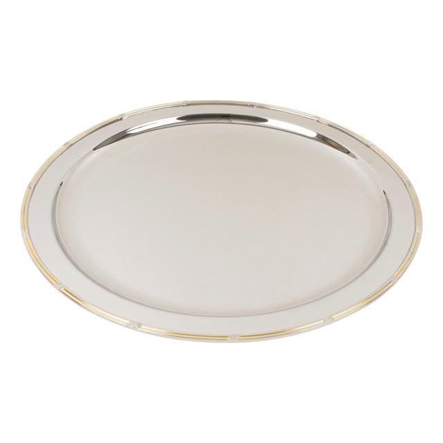 Gucci Barware Silver Plate Barware Serving Tray, Italy circa 1980 For Sale