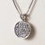 Late 20th Century Late 20th Century 18k White Gold 1.25 Carat Diamond Cluster Circle Pendant Necklace For Sale - Image 5 of 7