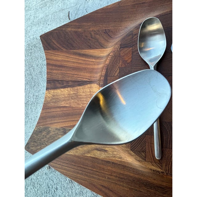 1950s Tapio Wirkkala for Rosenthal Austria "Composition S" by Rostfrei Satin- 40 Pieces For Sale - Image 9 of 9