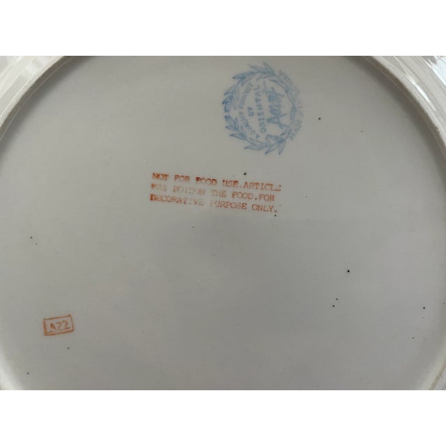 Vintage Botanical Porcelain Plates Decorative Flowers For Sale - Image 11 of 11
