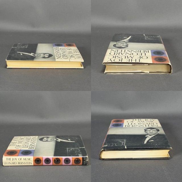 White Vintage 1959 Signed the Joy of Music Leonard Bernstein First Edition & Printing For Sale - Image 8 of 11