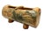 Rustic 1920s Weller Pottery Faux Bois Oak Leaf Woodcraft Log Jardiniere For Sale - Image 3 of 10