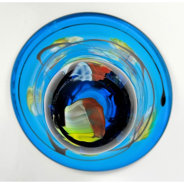 Vintage Murano Glass Vase, Signed For Sale In Miami - Image 6 of 8