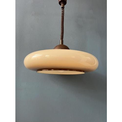 Space Age Acrylic Glass UFO Pendant Lamp from Herda For Sale - Image 9 of 13