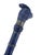 Antique Lapis Lazuli Silver Mounted Bird Head Handle Walking Stick Cane For Sale - Image 4 of 9
