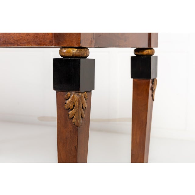 Antique Italian Walnut Card Tables, 1800s, Set of 2 For Sale - Image 6 of 11