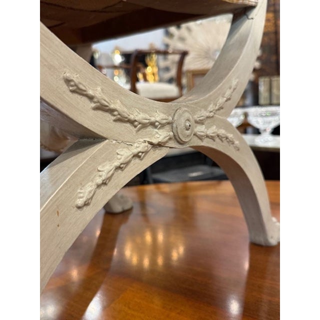 Swedish Carved Bench For Sale In Dallas - Image 6 of 7