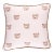 Schumacher x Marie-Chantal Bear Print 14" Pillow in Blush For Sale