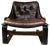 Vintage Danish Lounge Chair in Coco Leather and Rosewood For Sale