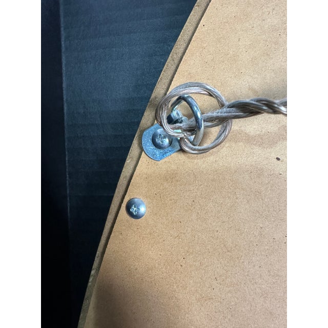 English Vintage Beveled Oval Mirror With Gold Gilt Oak Leaf and Acorn Carved Wood Frame For Sale - Image 3 of 5