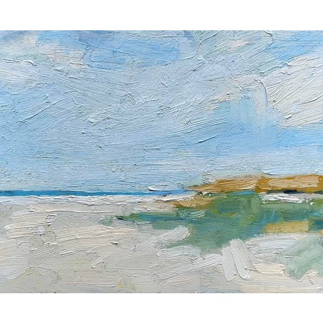 Abstract Modern Beach Oil Painting Landscape Seascape For Sale - Image 3 of 7