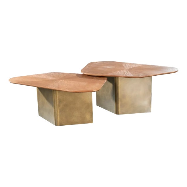 Set of 2 Mauricio Nesting Coffee Table Set For Sale