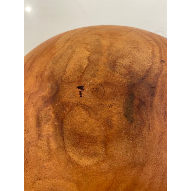 Vintage Wooden Dough Bowl - Hand-Carved From a Single Piece of Wood For Sale - Image 9 of 9