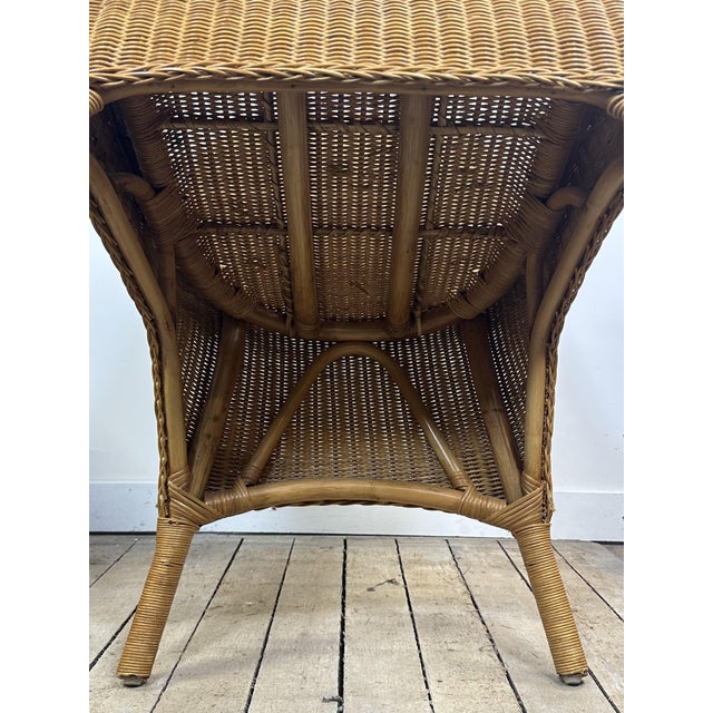 Wood Vintage Chairs in Light Brown Rattan, 1970s, Set of 6 For Sale - Image 7 of 9