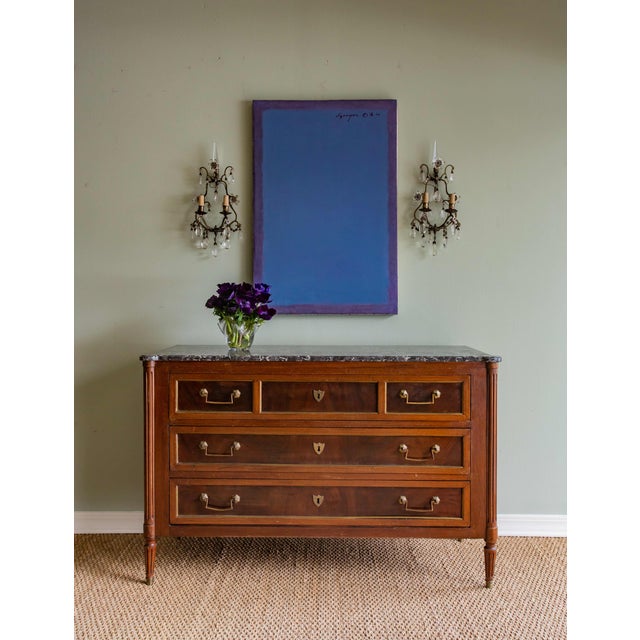 1960's Isaac Jiro Abstract Oil Painting on Canvas For Sale - Image 10 of 11