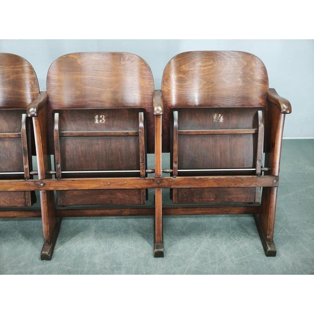 Czechoslovak 3-Seater Cinema Bench, 1920s For Sale - Image 17 of 18