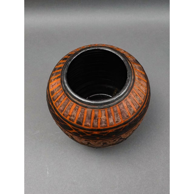 Berkshire Pottery Gertraud Stosiek Signed Vintage Mid Century Modern Art Vase For Sale In Miami - Image 6 of 9