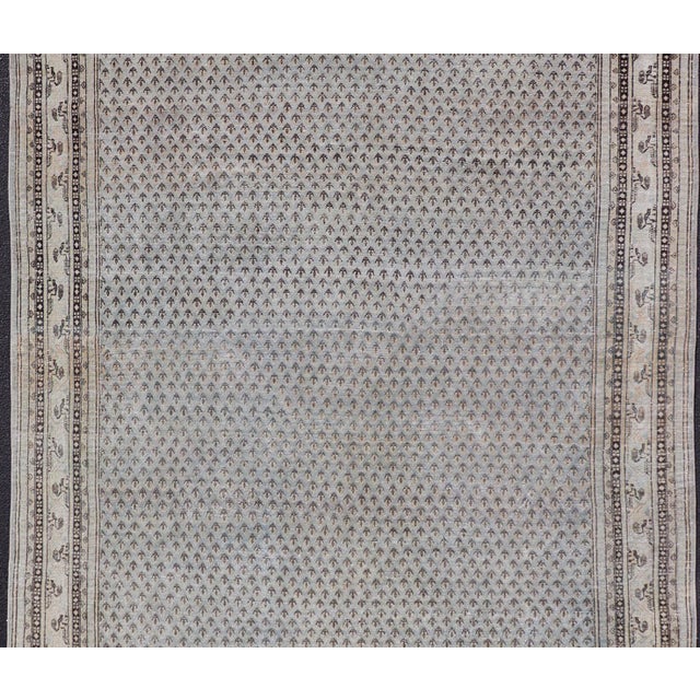 Early 20th Century Antique Persian Tabriz Rug With Subtle All-Over Paisley Design 7'2" X 10'2" For Sale - Image 5 of 11