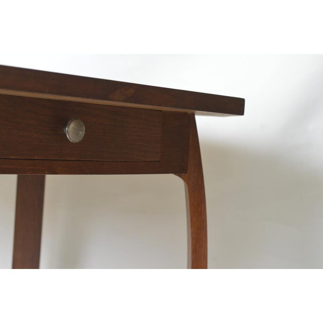 Art Deco Table in Oak with Curved Legs, 1930s For Sale - Image 11 of 12