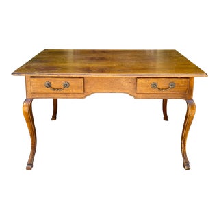 19th C Style Italian Walnut Writing Table Desk For Sale