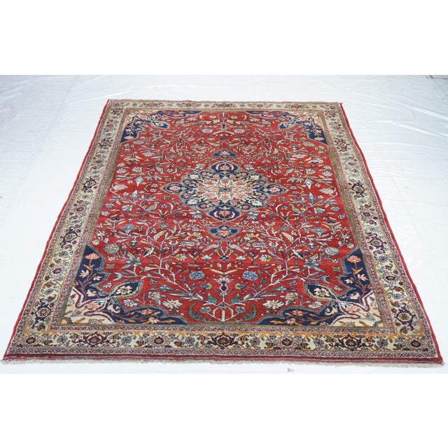 Late 19th Century Antique Bidjar Rug 4'9'' X 7'2'' For Sale In New York - Image 6 of 9