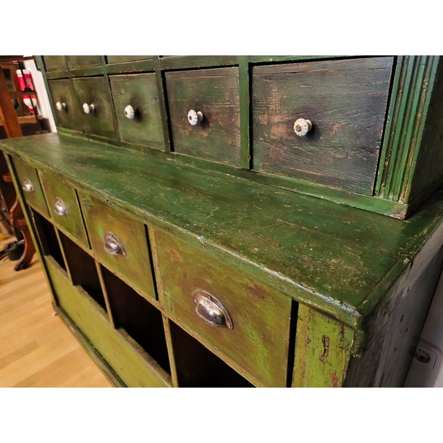 Mature Green Chest of Drawers, 1890s, Set of 2 For Sale - Image 18 of 18