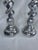 Mexican Vintage English Traditional Barley Twist Small Silver Tone Candlesticks, a Pair For Sale - Image 3 of 11