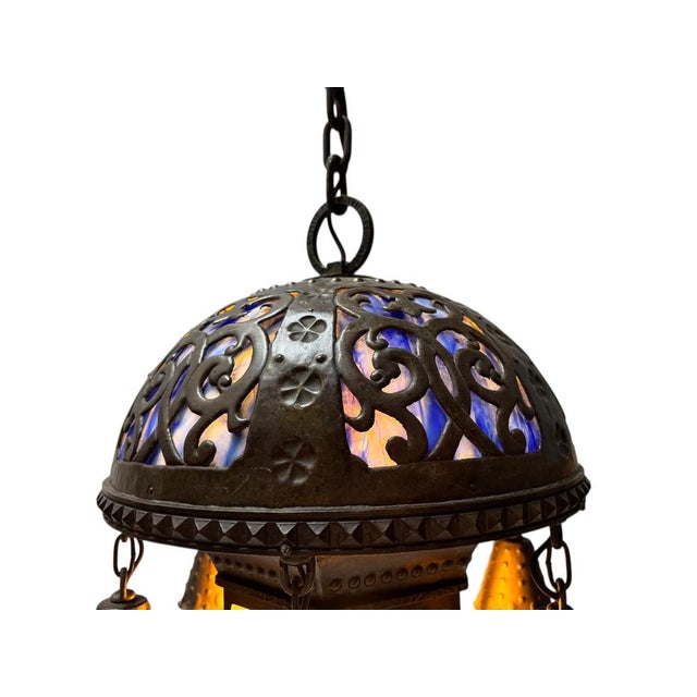 Art Nouveau Austrian Pendant Light, 1890s For Sale - Image 14 of 18