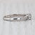2010s 0.81ctw Diamond 3-Stone Engagement Ring 14k White Gold Size 9.25 Ring For Sale - Image 5 of 8