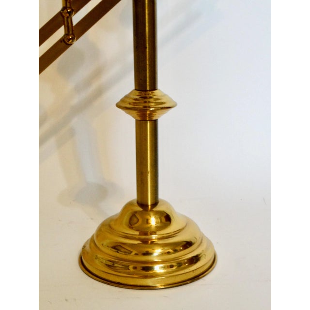 Metal Large Mid 20th Century Articulating Gilt Brass Candelabra For Sale - Image 7 of 12