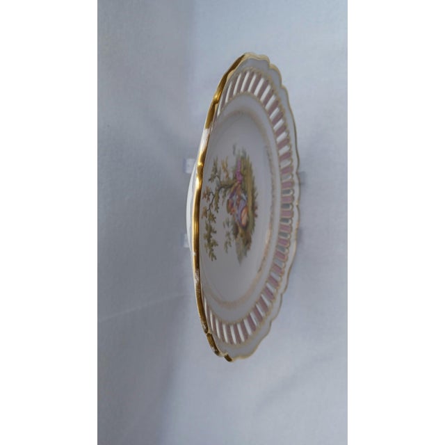 White Antique Pierced Plate from Meissen, 1860 For Sale - Image 8 of 13