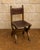Renaissance Chairs in Oak and Leather, 1920s, Set of 6 For Sale - Image 3 of 6