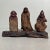 Brown Japanese Wooden Ebisu, Daikokuten and Daruma Figure Group, 1950s For Sale - Image 8 of 9
