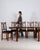 19th Century France Black Wood Dining Set For Sale - Image 4 of 11