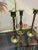 1970s Collection of Brass Candleholders - Set of 3 For Sale - Image 4 of 4