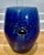 A striking early 20th century Chinese export garden stool, glazed in a rich cobalt blue with subtle tonal variations that...